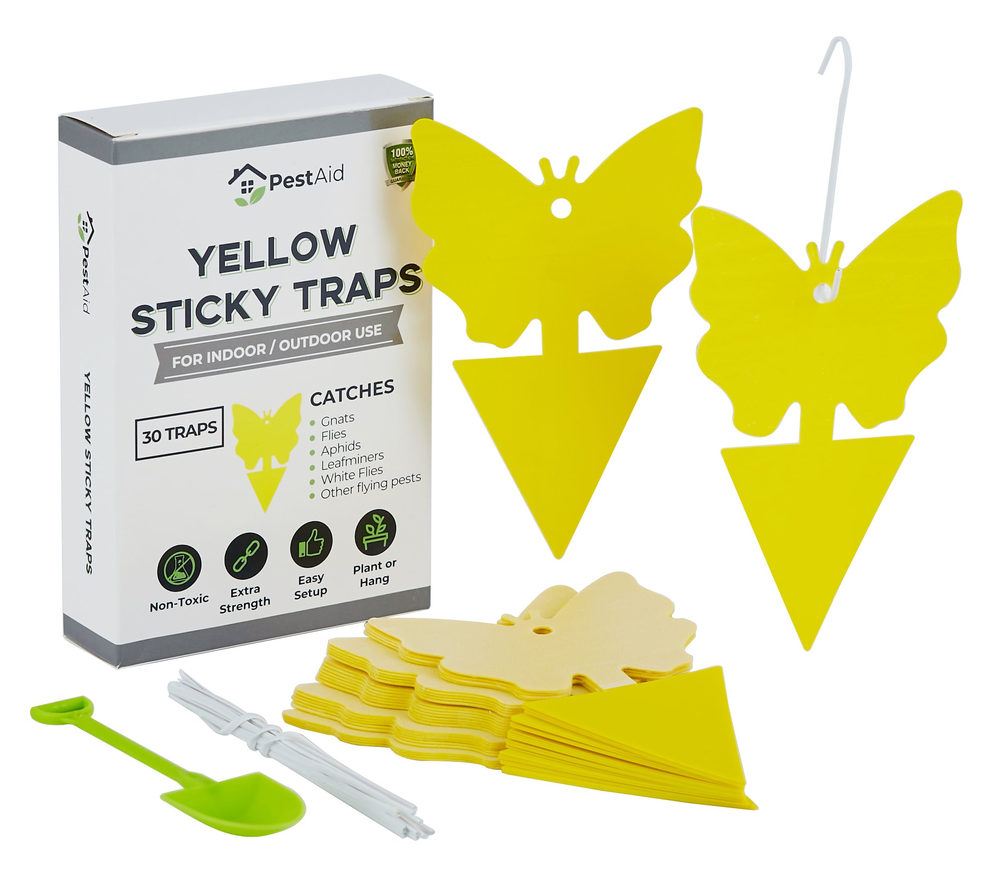 Large Yellow Sticky Traps, 4 Pk - 5.5 x 8